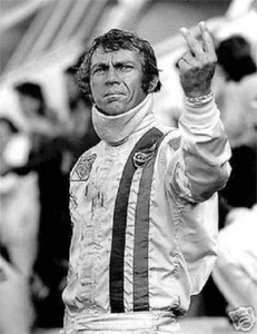 Steve McQueen 2 FINGER SALUTE Poster NEW - Picture 1 of 1