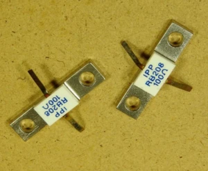 100 ohm, 150W RF Flange Mount Power Resistor, IPP-RB208-100,  - New, Lot of 2 - Picture 1 of 3