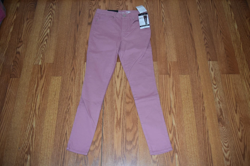 SEVEN7 High Rise Medium Wash Skinny MY1189WD Stretch Denim Blue Jeans SIZE 16