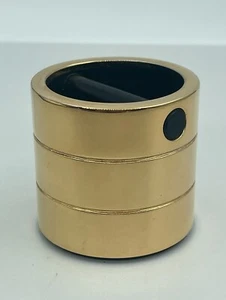 Vintage : LERCHE Solingen Gold Chrome / Plastic Pencil Cup : Reserved - Picture 1 of 12