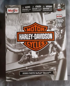 Maisto Harley Davidson HD Custom 2000 FXSTD Softail Deuce / Metal Kit Model - Picture 1 of 6
