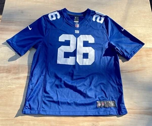 Maglia NIKE NFL On Field New York Giants #26 Saquon Barkley uomo blu TAGLIA XL - Foto 1 di 7