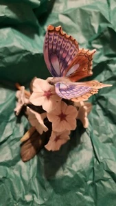 Lenox BLU TEMORA Statuetta farfalla porcellana - 1989 - Foto 1 di 3