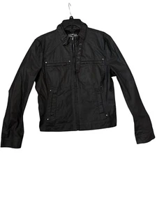 Blanc Noir Premier Brand Black Zip Up Jacket Women's Size XL - Picture 1 of 3