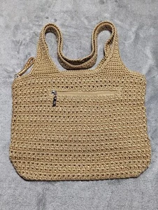 The SAK - Beige - Crochet - Shoulder Bag - Zip Closure - Picture 1 of 9