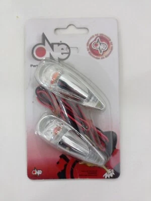 Frecce adesive con vetro trasparente e finitura cromata argento One 77206188, - Immagine 1 di 3