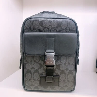 Paquete de pista Coach para hombre nuevo con etiquetas en lona exclusiva C2711 Foto 1 de 4