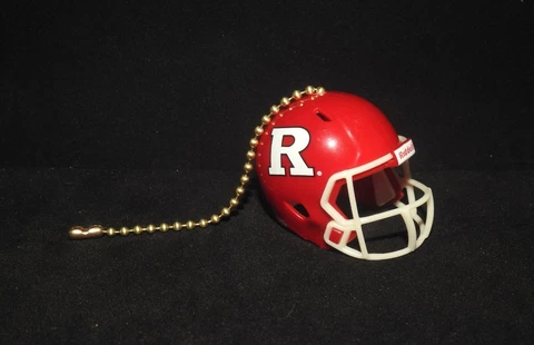 RUTGERS UNIVERSITY SCARLET KNIGHTS Ceiling Fan HELMET PULL CHAIN New Football Cover