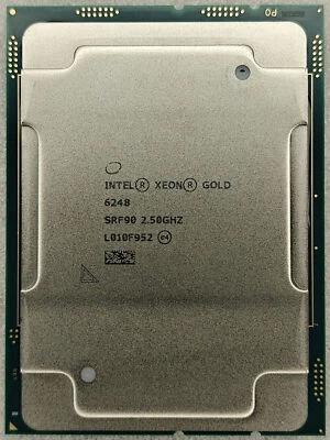 Intel Xeon Gold 6248 CPU 2.50GHz 20 Core LGA 3647 Server Processor SRF90 - Image 1 of 2