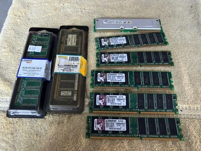 (3) KINGSTON KVR400X64C3AK2/1G (512GBX2) RAM  1GB - Image 1 of 4