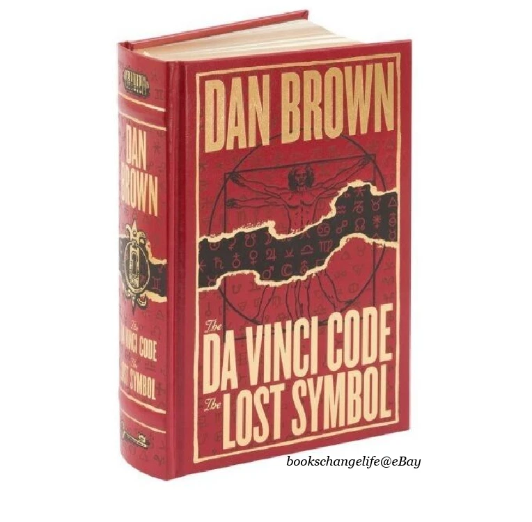 2 Books in 1 Dan Brown Da Vinci Code & The Lost Symbol Hard Cover Book