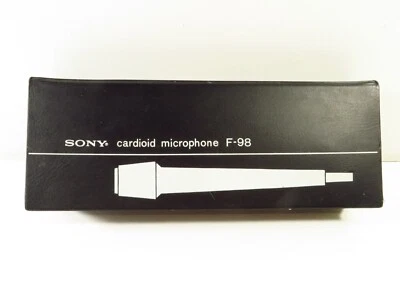 Vintage SONY CARDIOID MICROPHONE (BLACK) F-98 with CASE - Image 1 of 4