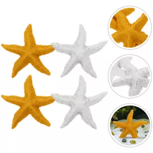  4 Pcs Desktop Starfishes Betta Tank Accessories Decorative Five Fingers - Picture 1 of 12