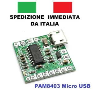 mini amplificatore digitale 2X3W 2,5-5V CLASSE D MODULO PAM8403 - Foto 1 di 6