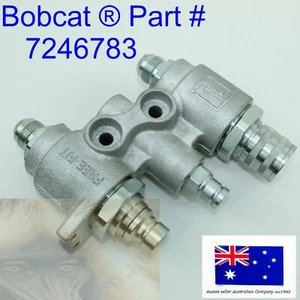 fits Bobcat Hydraulic Block Quick Coupler Flat Face FFH 7246783 Auxillary Valve - Bild 1 von 11
