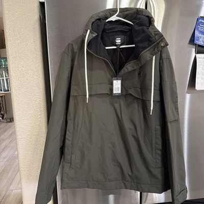 G Star Raw Mens Rackam DC HDD Anorak Jacket Size L  Olive Green NWT - Image 1 of 4