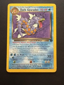 Pokémon Vintage Non-holo Rare Dark Gyarados Team Rocket 25/82 WotC LP - Picture 1 of 2