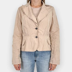 Trelise Cooper Blush Metal Twist Linen Scrunch Jacket AU12-14 - Picture 1 of 8