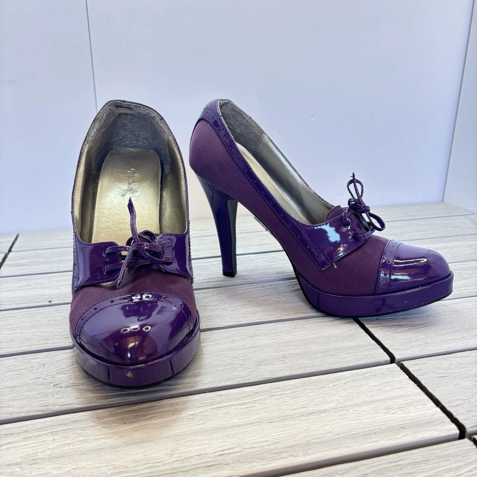Tacones de aguja vintage Quipid púrpura talla 9 Foto 1 de 4