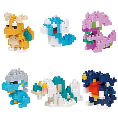 NEW Kawada nanoblock Mini Nano Pokémon Dragon Type NBMC_25S 1BOX = 6pcs 6 Types - Image 1 of 3