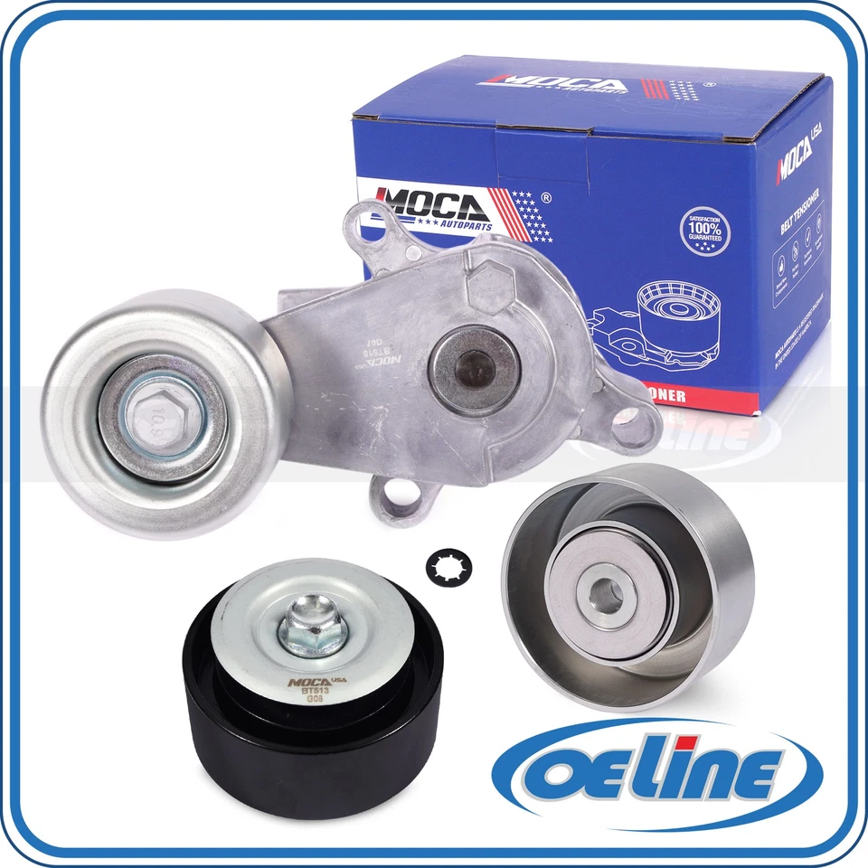 3x Serpentine Belt Tensioner Kit for Toyota Tacoma Hilux Hiace 4Runner 2.7L GAS - Image 1 of 4