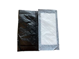 Almohadilla absorbente 100 4" x 7" negra 40 gramos para carne pescado aves + otros usos - Imagen 1 de 1