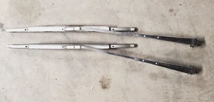 1966-67 Coronet/Charger/GTX/R/T/Fury/300 Windshield Wiper Arms Shiny stainless - Picture 1 of 7