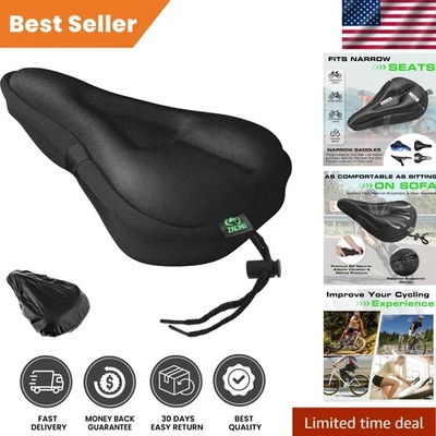 Cojín de asiento de bicicleta de gel ligero con fácil instalación - Perfecto para todas las bicicletas Foto 1 de 4