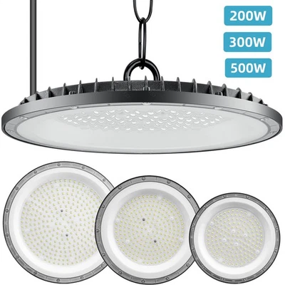 UFO LED Hallenbeleuchtung Industrielampe High bay Hallenstrahler Hallenleuchte - Bild 1 von 4