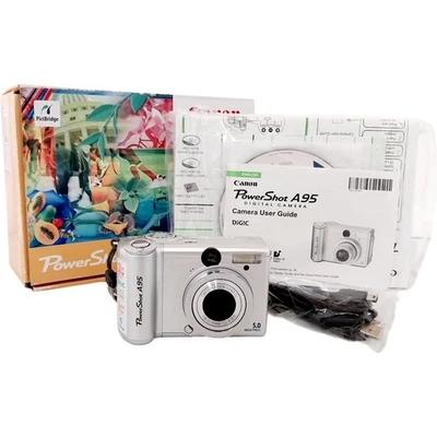 Canon PowerShot A95 Digital Camera 5MP 3x Optical Zoom Compact - Image 1 of 4