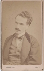 Photo CDV Henri ROCHEFORT (1831-1913) journaliste & polémiste par Paul BACARD - Picture 1 of 2