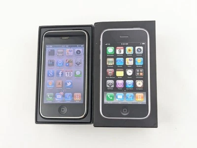 Apple iPhone 3GS 16G Black With Box Old Twitter Logo App Working A1303 - Image 1 of 4