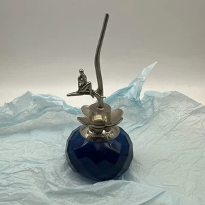 Van Cleef & Arpels Feerie Faerie' Perfume Scent Blue Faceted Bottle Ring -D - Picture 1 of 10