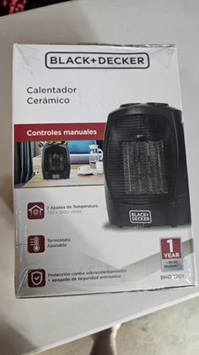 Black+Decker 1,500-Watt Electric Personal Ceramic Space Heater BHDC201 ~ New - Image 1 of 4