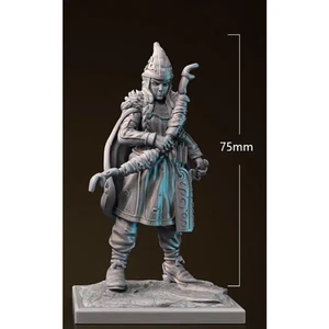 1/24 75mm 3D Print Model Kit Girl Barbarian Archer Unpainted - Picture 1 of 1