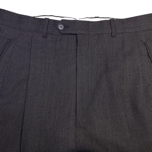 YSL Yves Saint Laurent Anzughose (33 x 29) Bündchen Herren Struktur dunkelgrau sehr guter Zustand - Bild 1 von 8