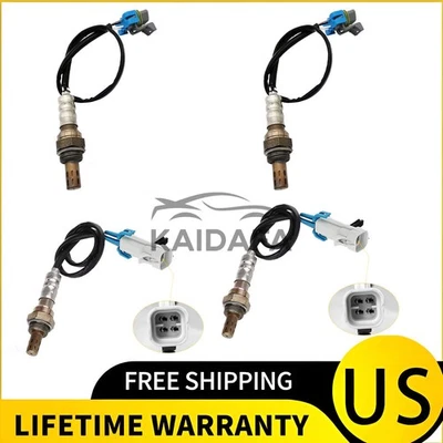 Sensor de oxígeno O2 superior+bajo para GMC Acadia 3,6 L V6 2007 2008 4 piezas Foto 1 de 4