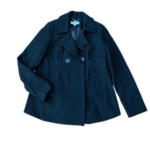 Chaqueta Chaquetón Liz Lange Maternidad Lana Negra Talla Pequeña - Imagen 1 de 8