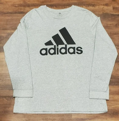 Adidas Shirt Men's Gray Size Large Fresh Long Sleeve Tee NWT - Image 1 of 4