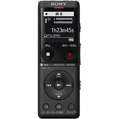 SONY IC Recorder ICD-UX570F B 4GB USB Clear Voice 22hr Black NEW - Image 1 of 4