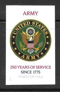 Scott #6003a IMPERFORATE (NO DIE-CUT) Army 250th Anniversary Single, MNH - Picture 1 of 1