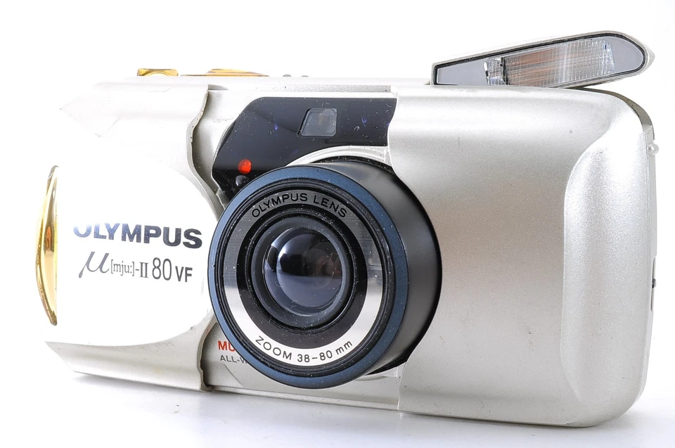 [Near MINT] Olympus μ mju II 80 VF panorama Point & Shoot 35mm Film JAPAN #5160 - Image 1 of 4