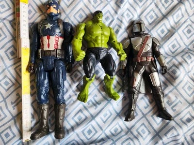 Marvel Hulk Captain Amerika Figuren und Star Wars Figur Sammlung 3 Stück Action  - Bild 1 von 4