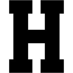 Varsity Letter H Decal Sticker Vinyl Window Laptop College Athletic Team Sports - Picture 1 of 25