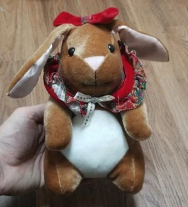 Velveteen Rabbit Christmas Plush Rabbit Ears Toys R Us Vintage 1985 Commonwealth - Picture 1 of 5