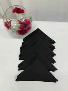 4 x Black Napkins 36 x 36 cm (crlt) - Picture 1 of 5