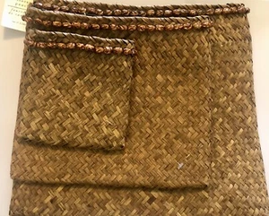 Gewebte Korb Clutch Taschen 3er Set Pier 1 Import Neu mit Etikett Vintage - Bild 1 von 2