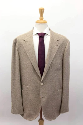 NWT$7395 Brunello Cucinelli Men Cashmere-VWool Tweed 2Pc Suit W/LogoButtons A248 - Image 1 of 4