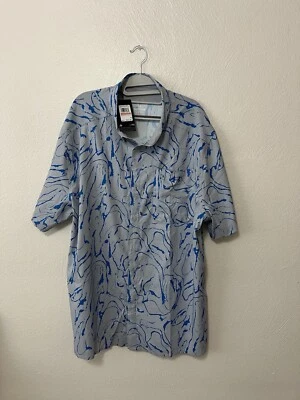 NUEVO CON ETIQUETAS Under Armour Para hombres 3XL Dockside SS Camisa Gris Azul UPF 30 Barco de Pesca XXXL Foto 1 de 3