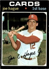 1971 Topps Joe Hague St. Louis Cardinals #96